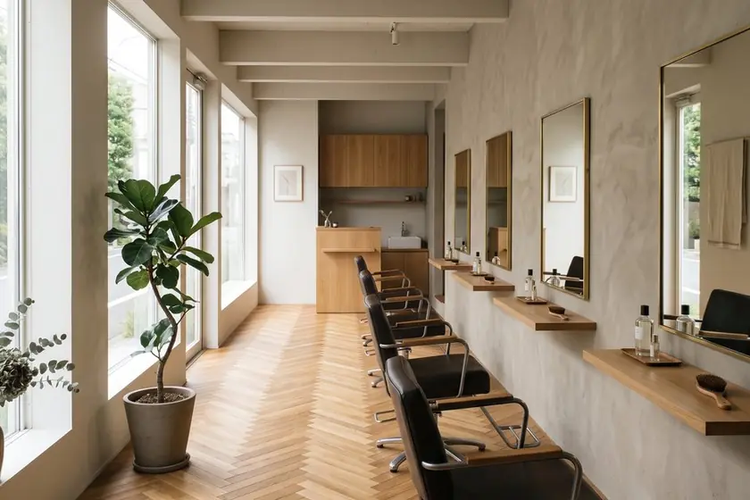hair atelier kinari 代官山のサイト画面